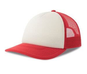 ATLANTIS HEADWEAR AT310 - Children's rapper-style cap White/Red