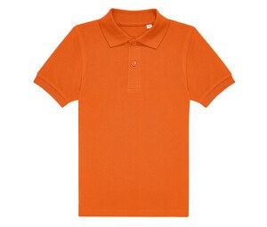 B&C BCK424 - Short-sleeved fine piqué poloshirt Pure Orange