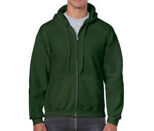 Gildan GN960 - Heavy Blend Adult Full Zip Hooded Sweatshirt Forest Green