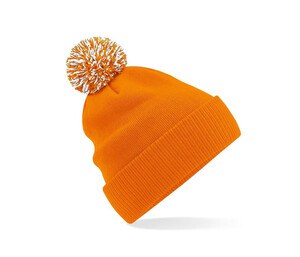 Beechfield BF450 - Snowstar beanie Orange / White