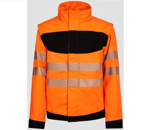 KORNTEX KX710 - High visibility Softshell Orange / Black